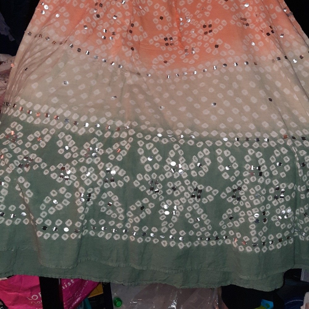 Womens 2x skirt multi color